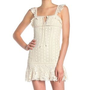 free people crochet mini dress